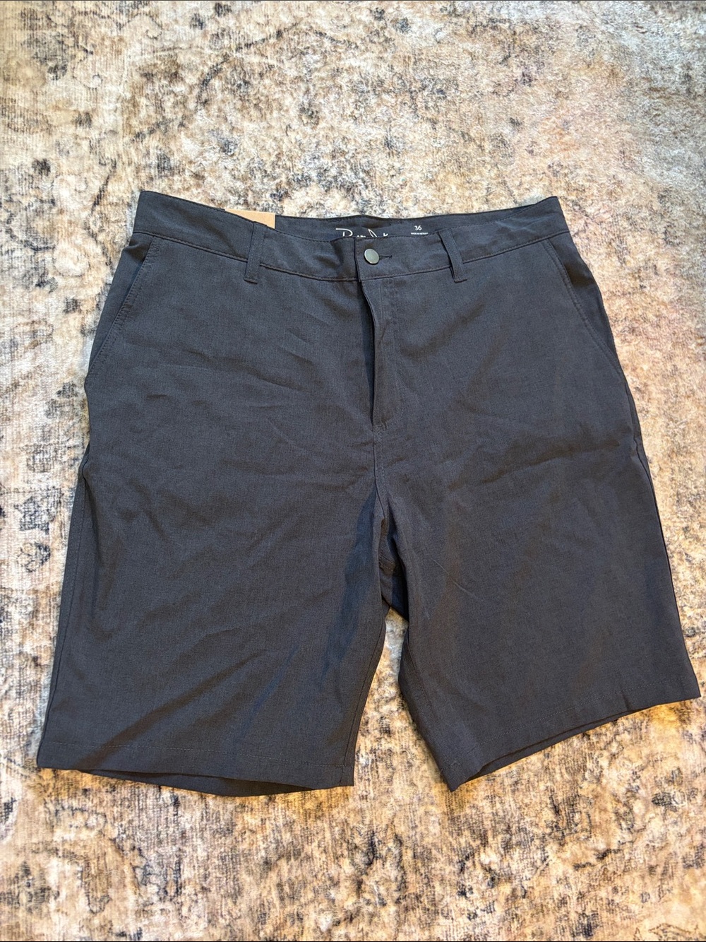 Panama Jack Men's Black Flat Front Shorts